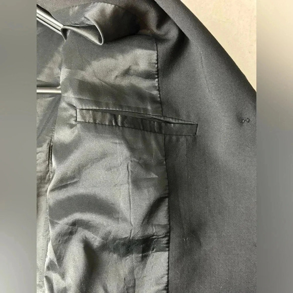 Theory Black Blazer Size 10 Office Business Minimalist Contemporary - Picture 7 of 11